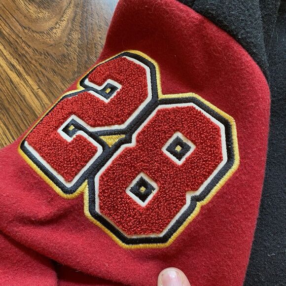 Disney Varsity Letterman Bomber Jacket Men's S Mickey Pluto Embroidered Vtg - Picture 9 of 10